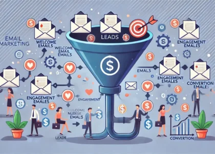 AI-powered email funnel system automating sales while business owner sleeps peacefully at night